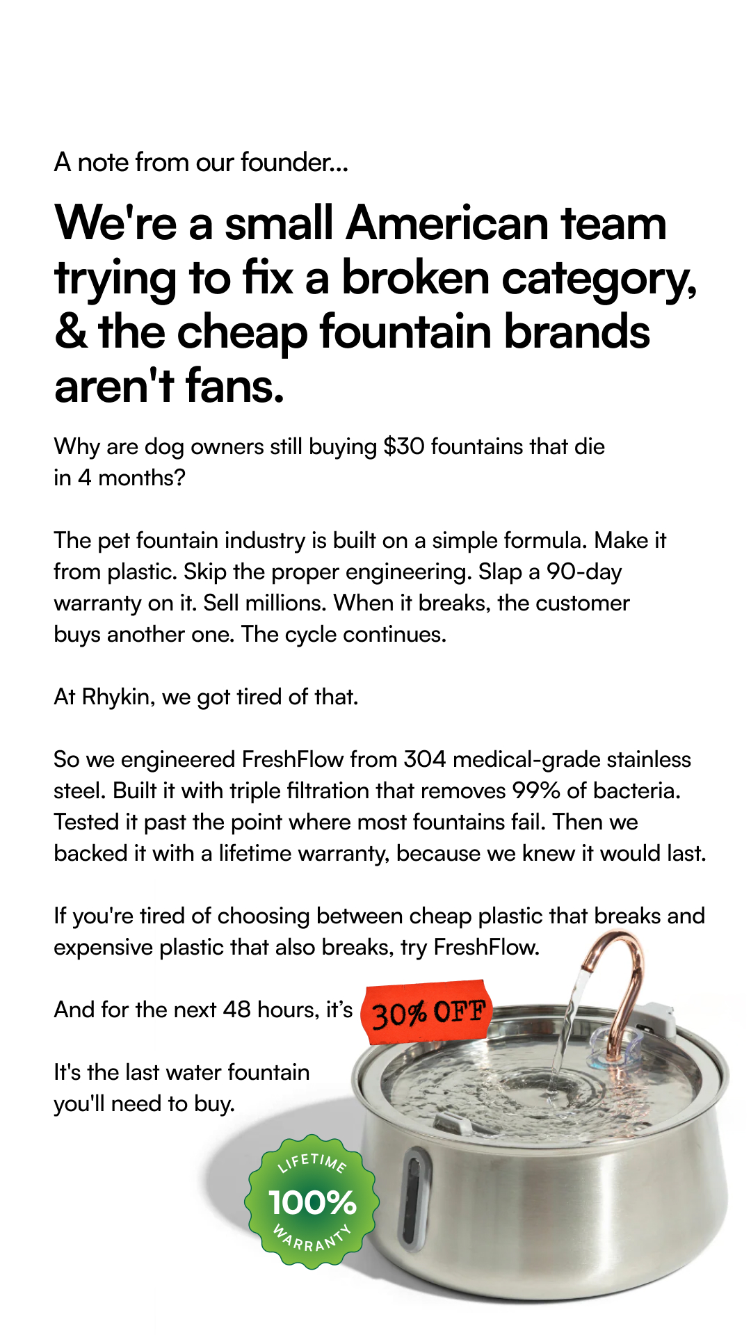 Rhykin Pet Co Facebook ad