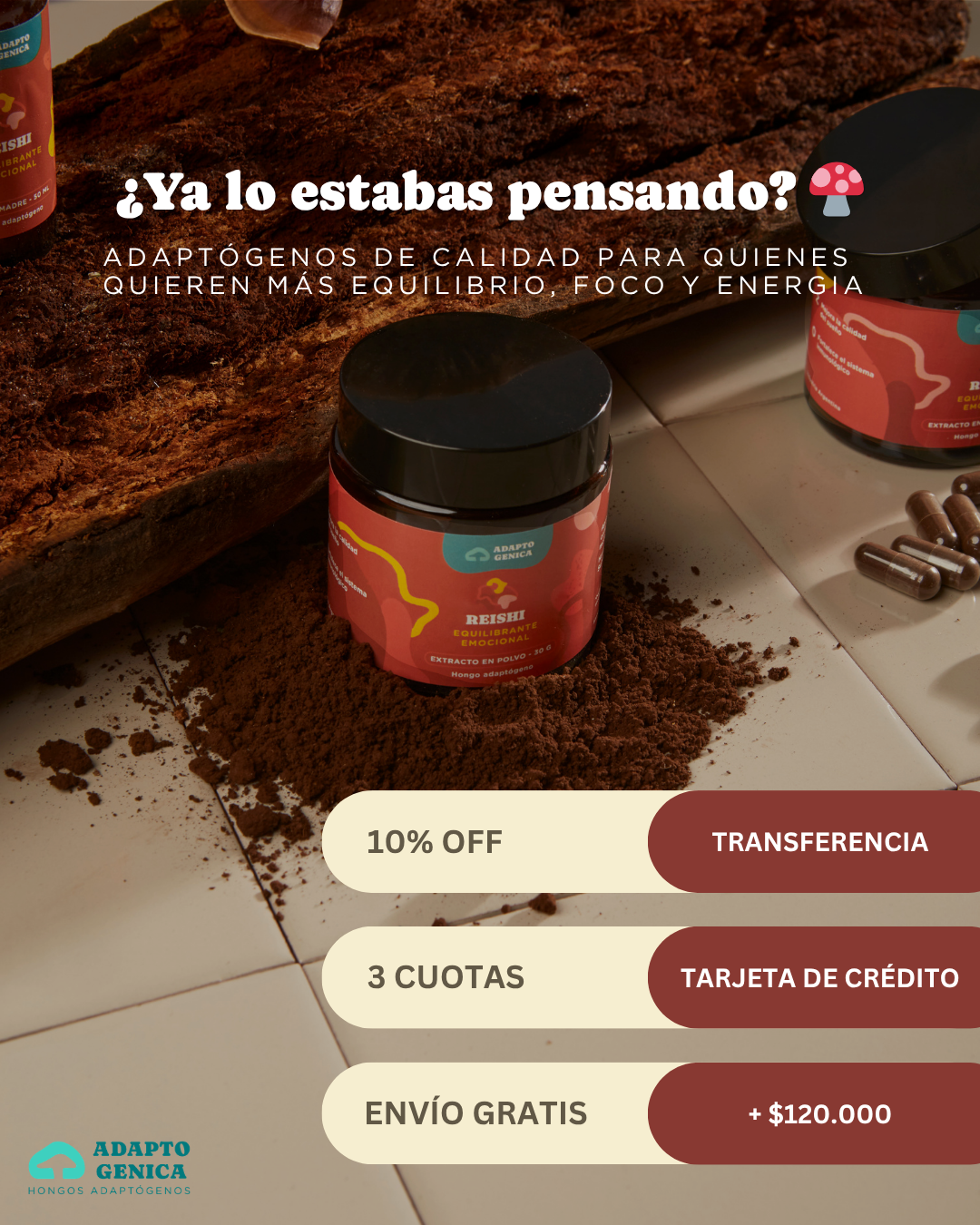 Adaptogénica Facebook ad