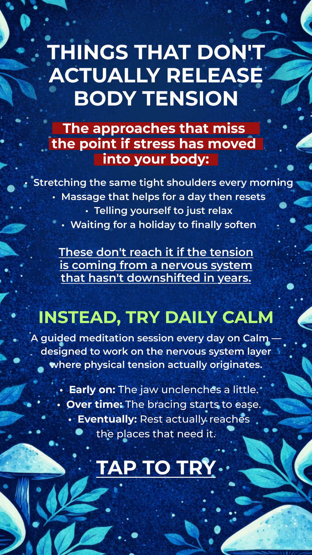 Calm Facebook ad