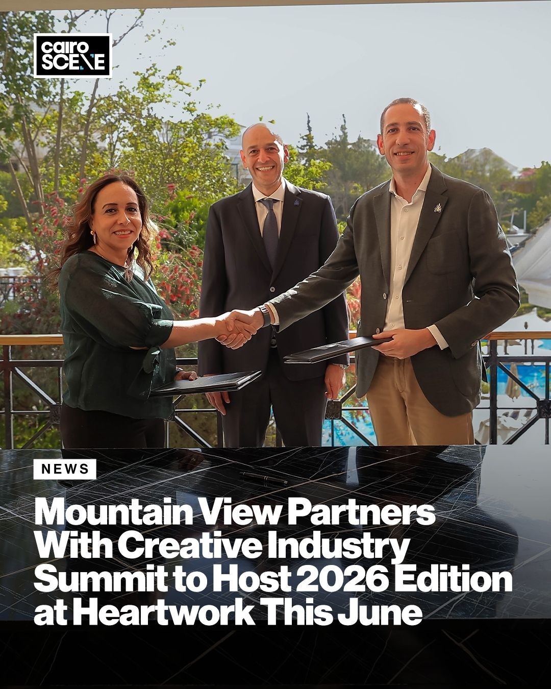 Cairo Scene Facebook ad: Mountain View and the Creative Industry Summit (C-S)…