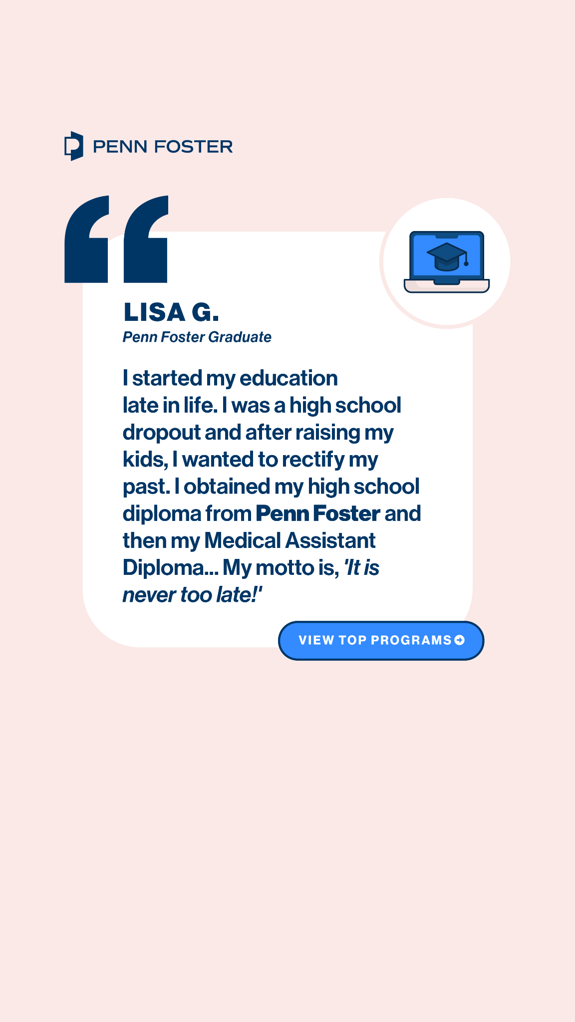 Penn Foster Facebook ad