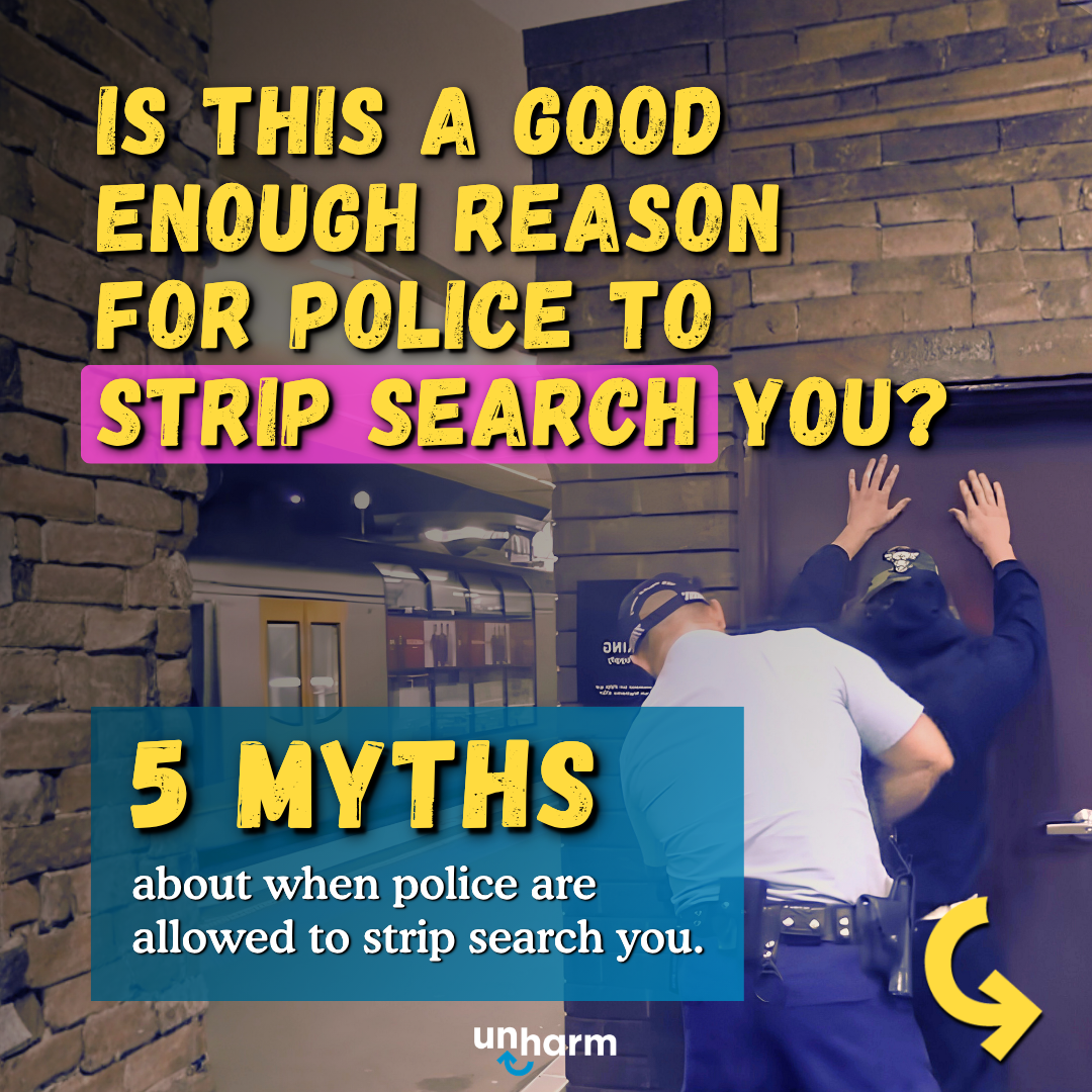 Unharm Facebook ad: Here are 5 things people THINK give police…