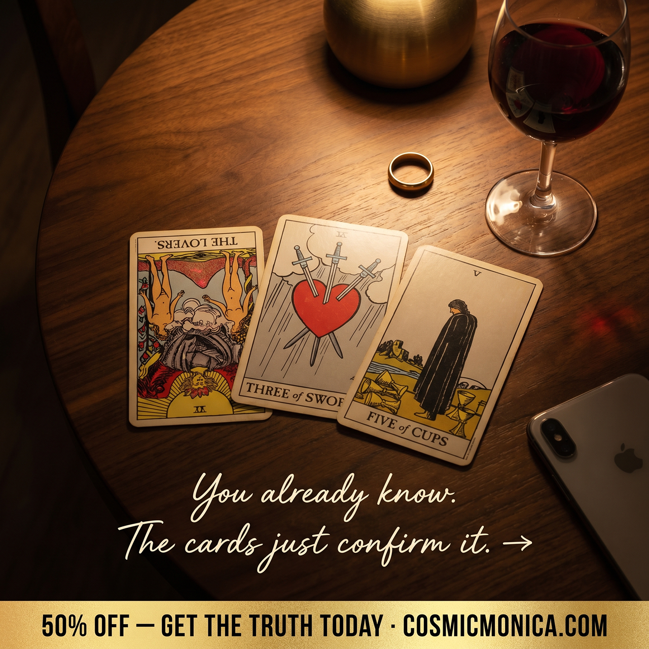 CosmicMonica Facebook ad