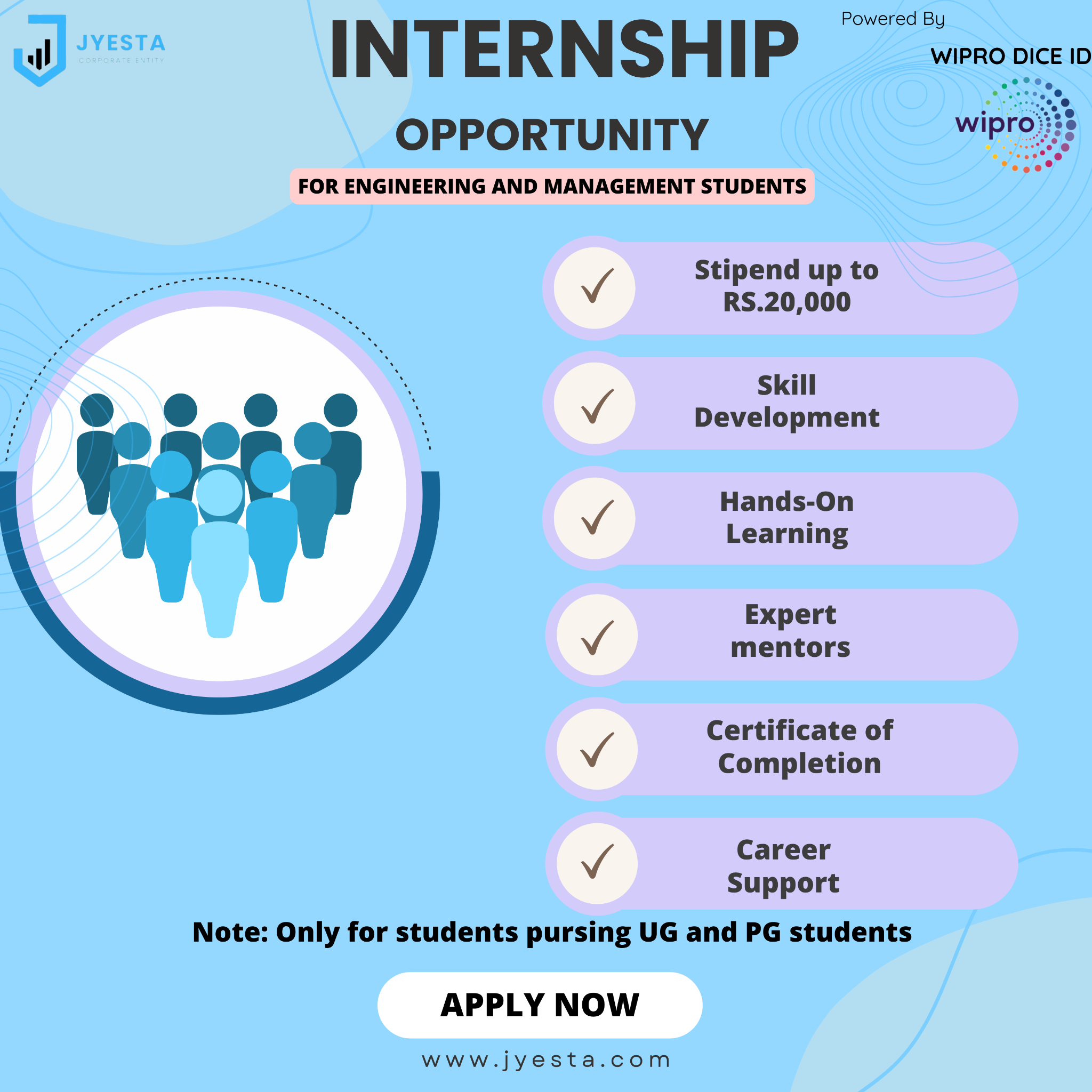 Jyesta Corporate Entity Facebook ad: Stipend + Certification + Mentorship = Your Career…