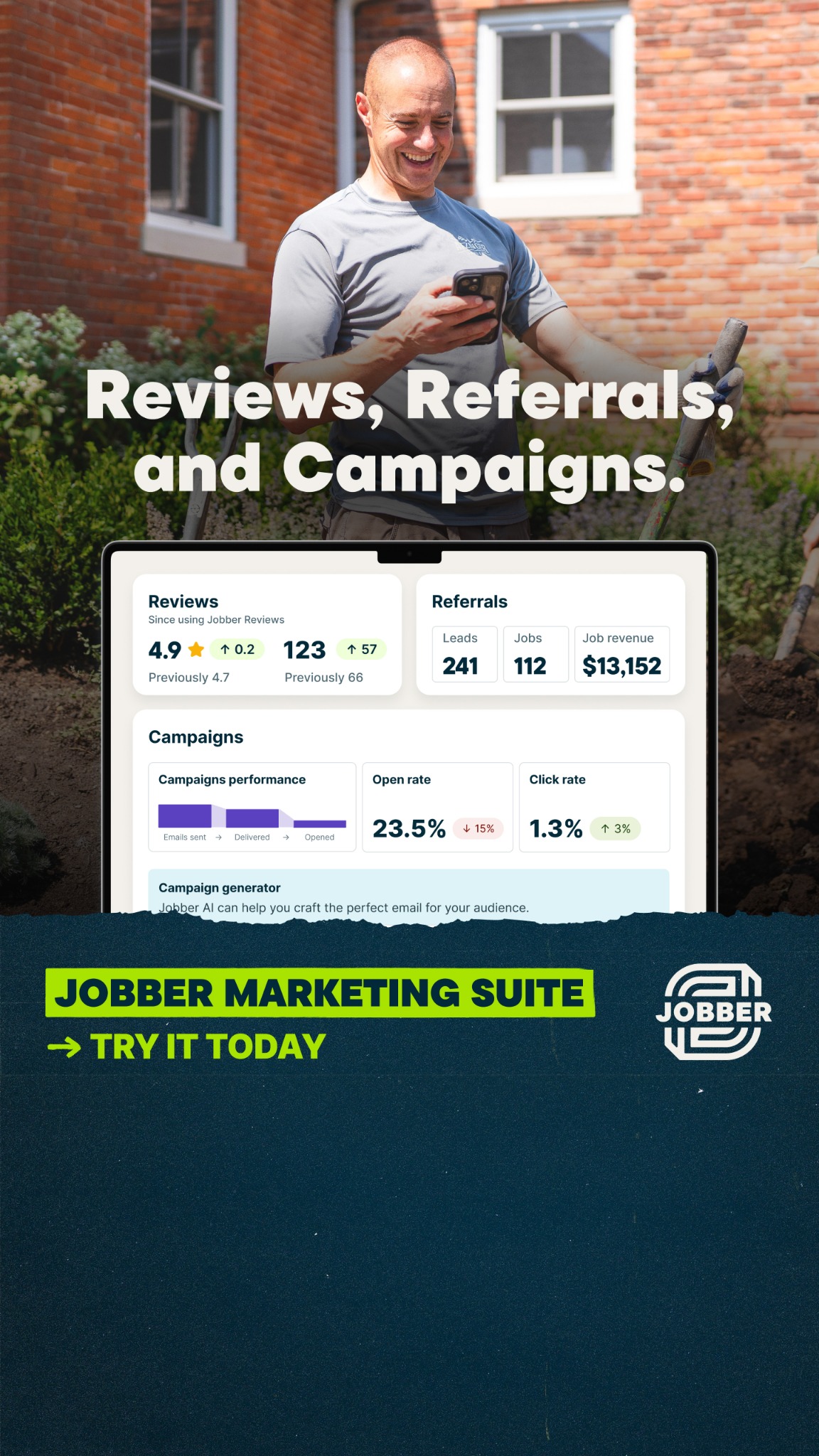 Jobber Facebook ad