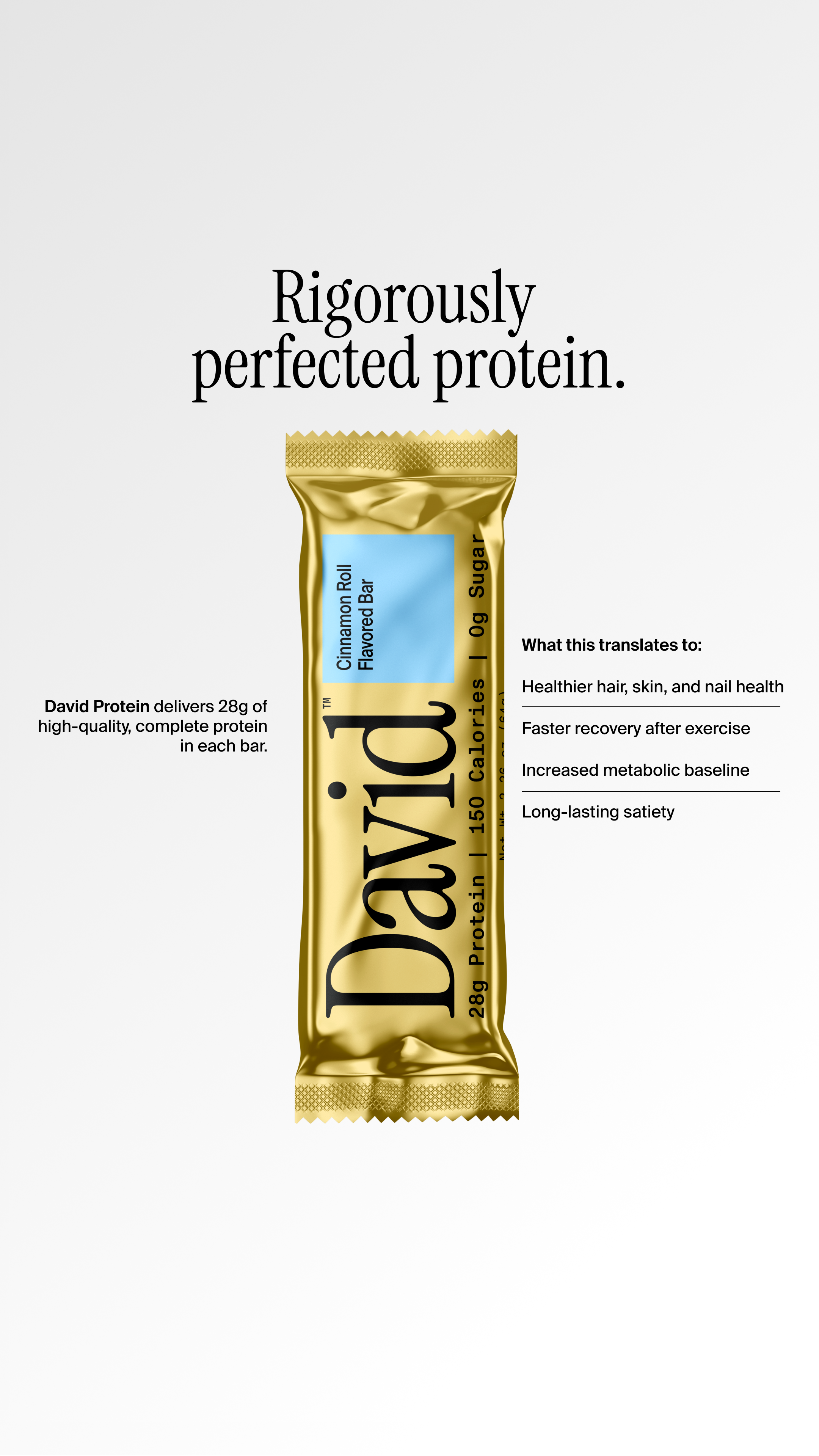 David Protein Facebook ad