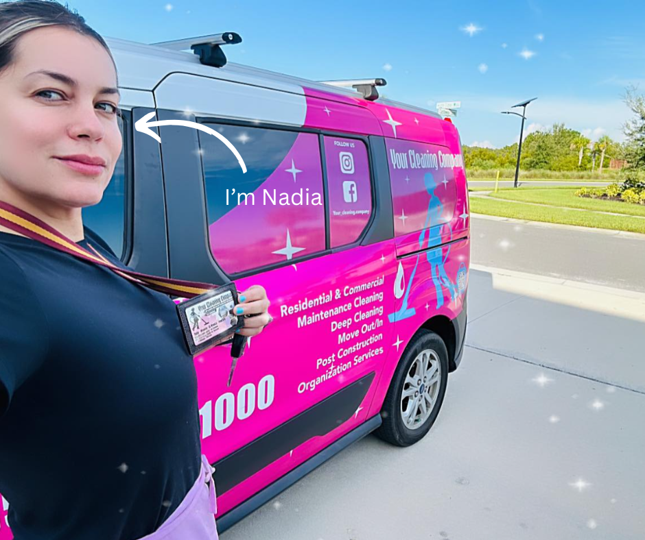 Your Cleaning Company Facebook ad: Get your house cleaned