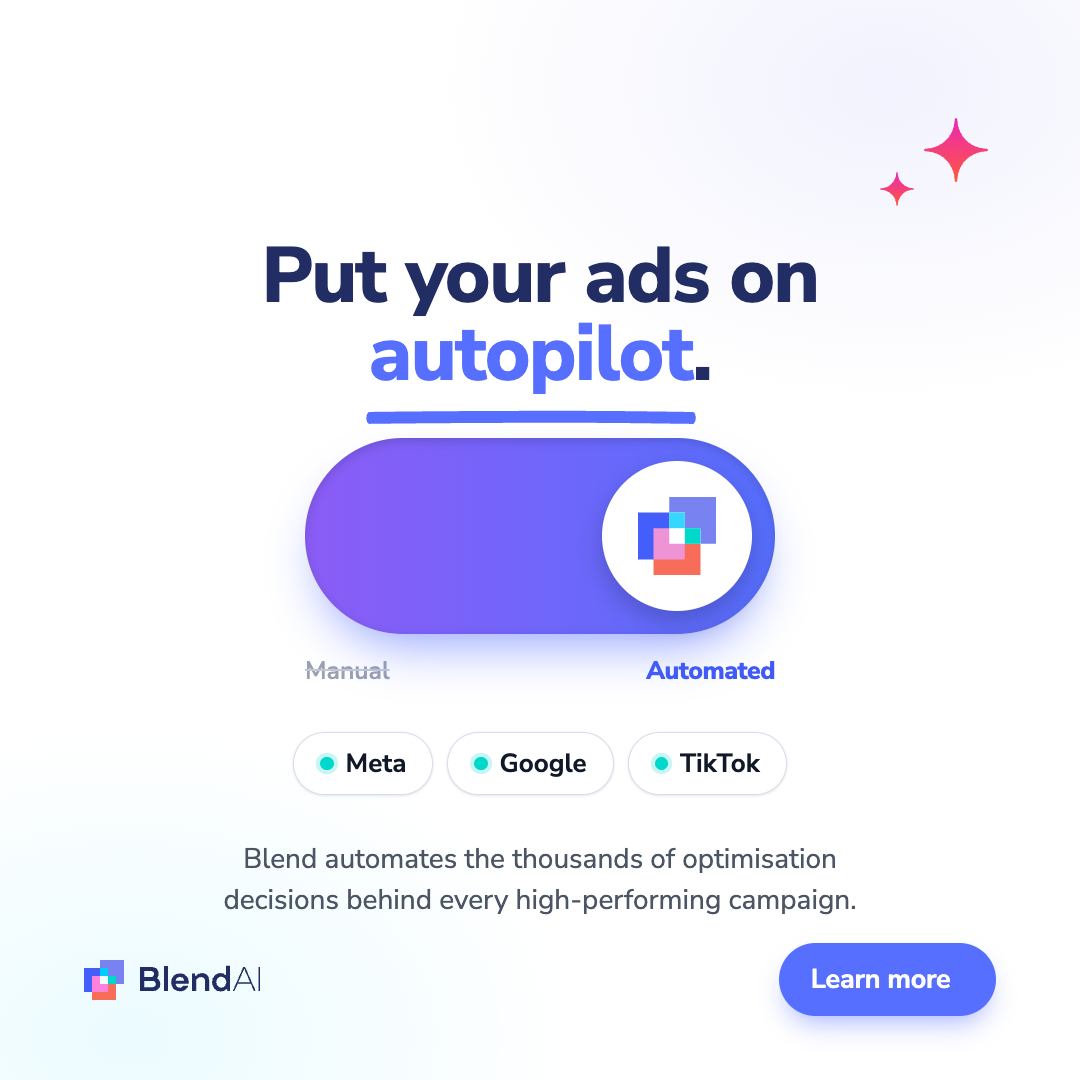 Blend AI Facebook ad