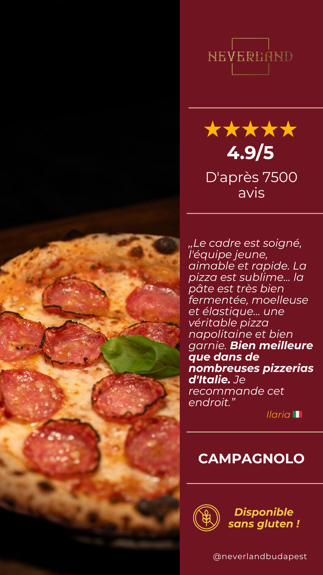 Neverland Bar • Escape Room • Pizzeria Facebook ad