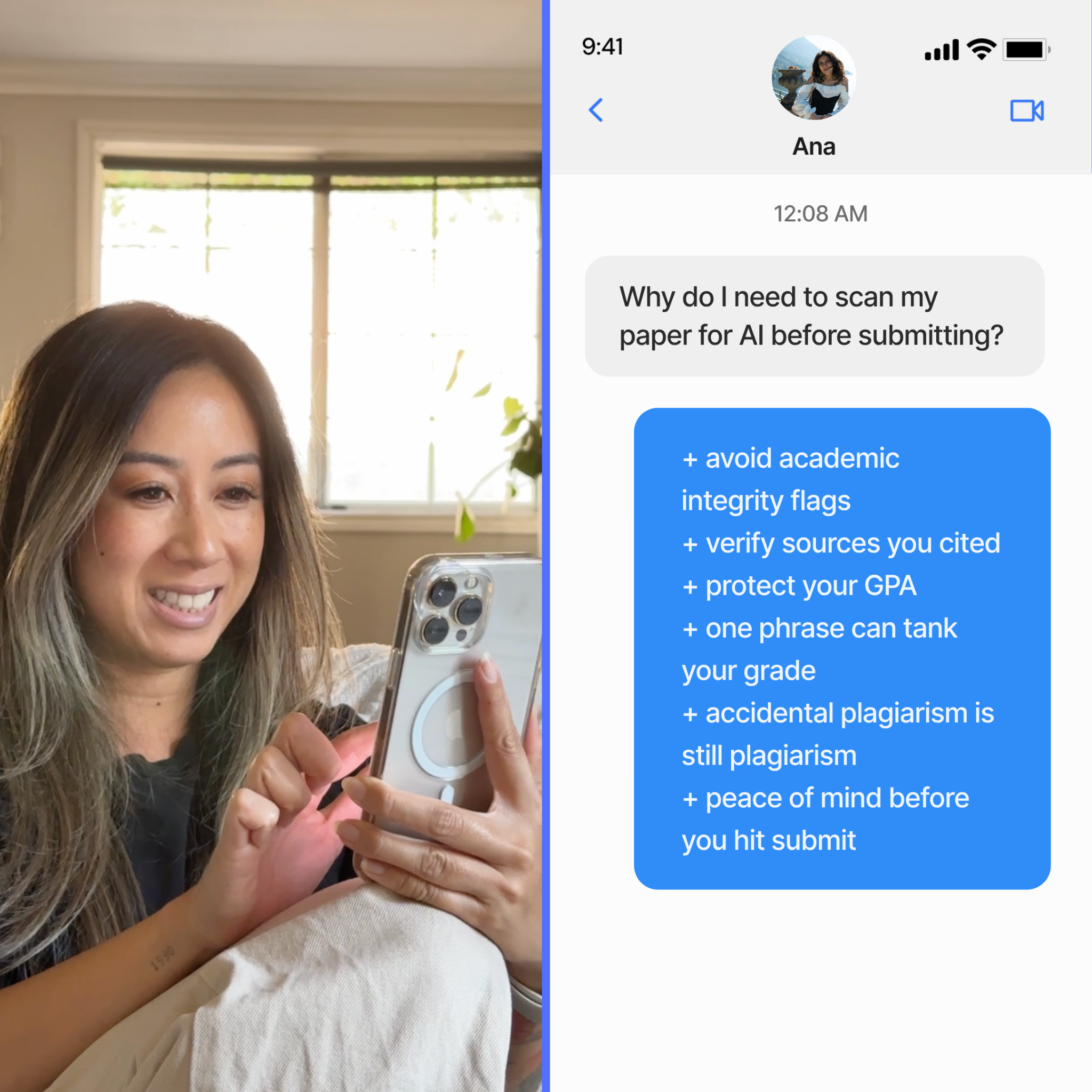 Originality.AI - AI Detection and Plagiarism Checking Facebook ad
