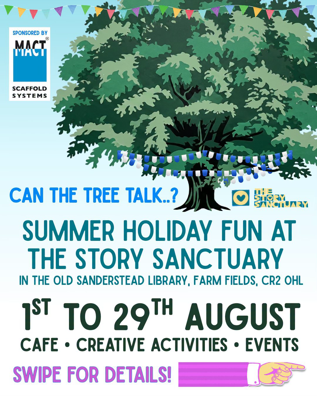The Story Sanctuary Croydon Facebook ad: The Story Sanctuary, Summer!