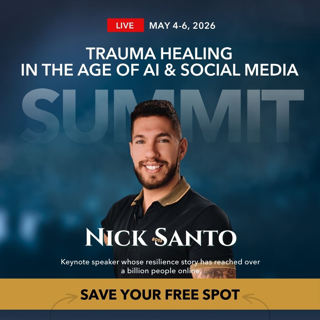 I Challenge You Facebook ad: Trauma Healing in the Age of AI & Social Media Summit