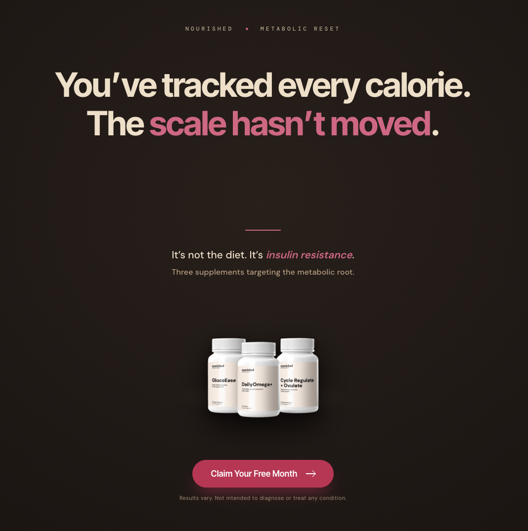 Nourished Natural Health Facebook ad
