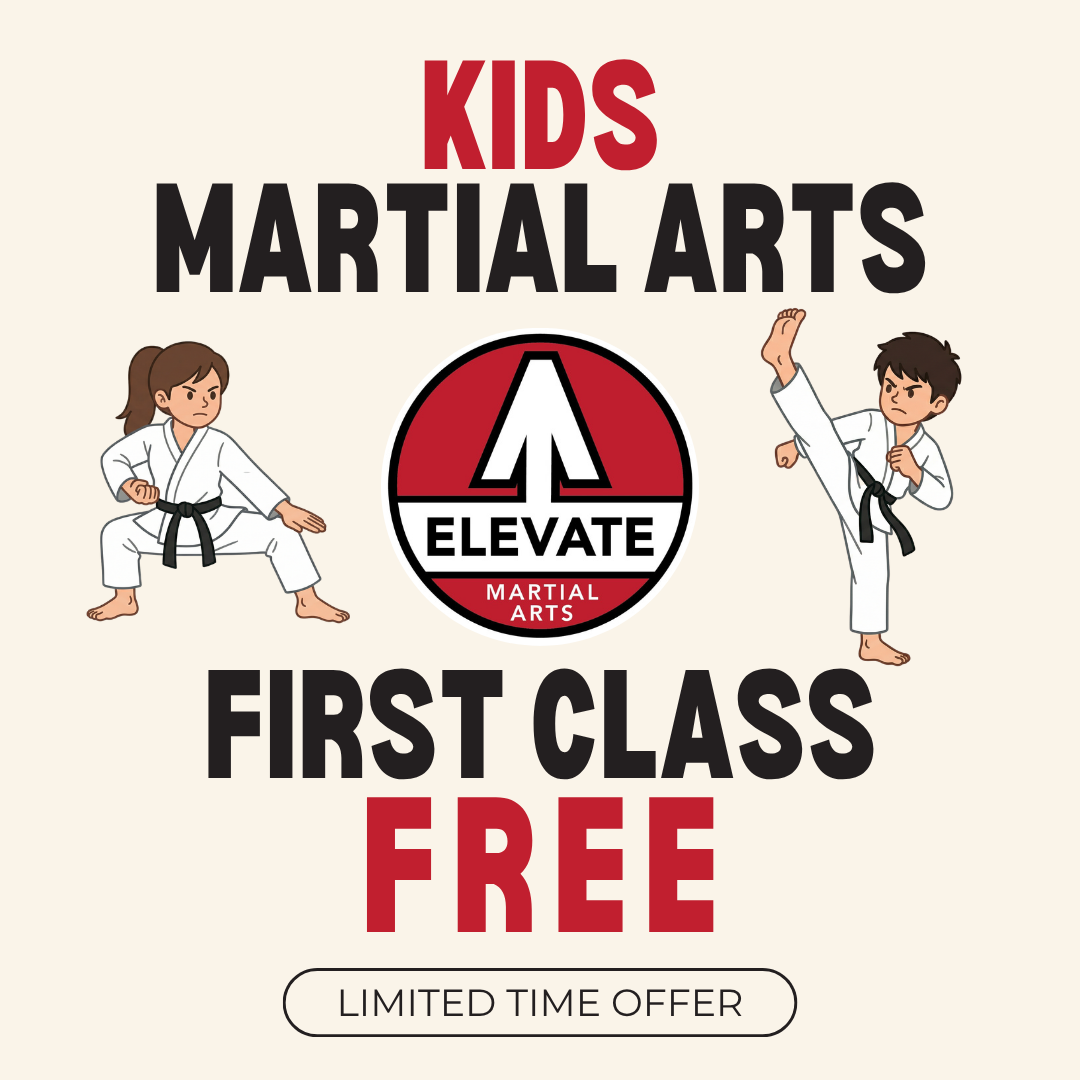 Elevate Martial Arts-Pickerington ATA Facebook ad: Claim Our Special Offer Free Class + 50% OFF Month 1