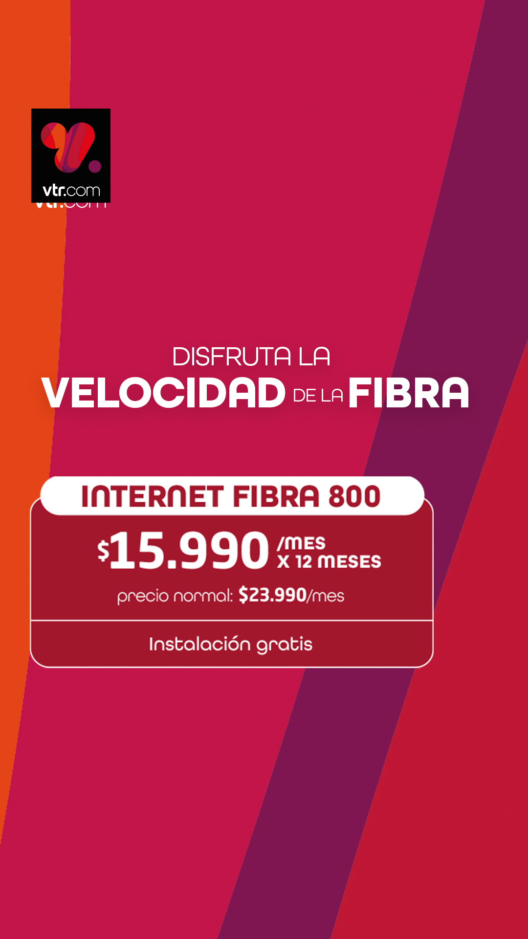 VTR Chile Facebook ad from May 5, 2026