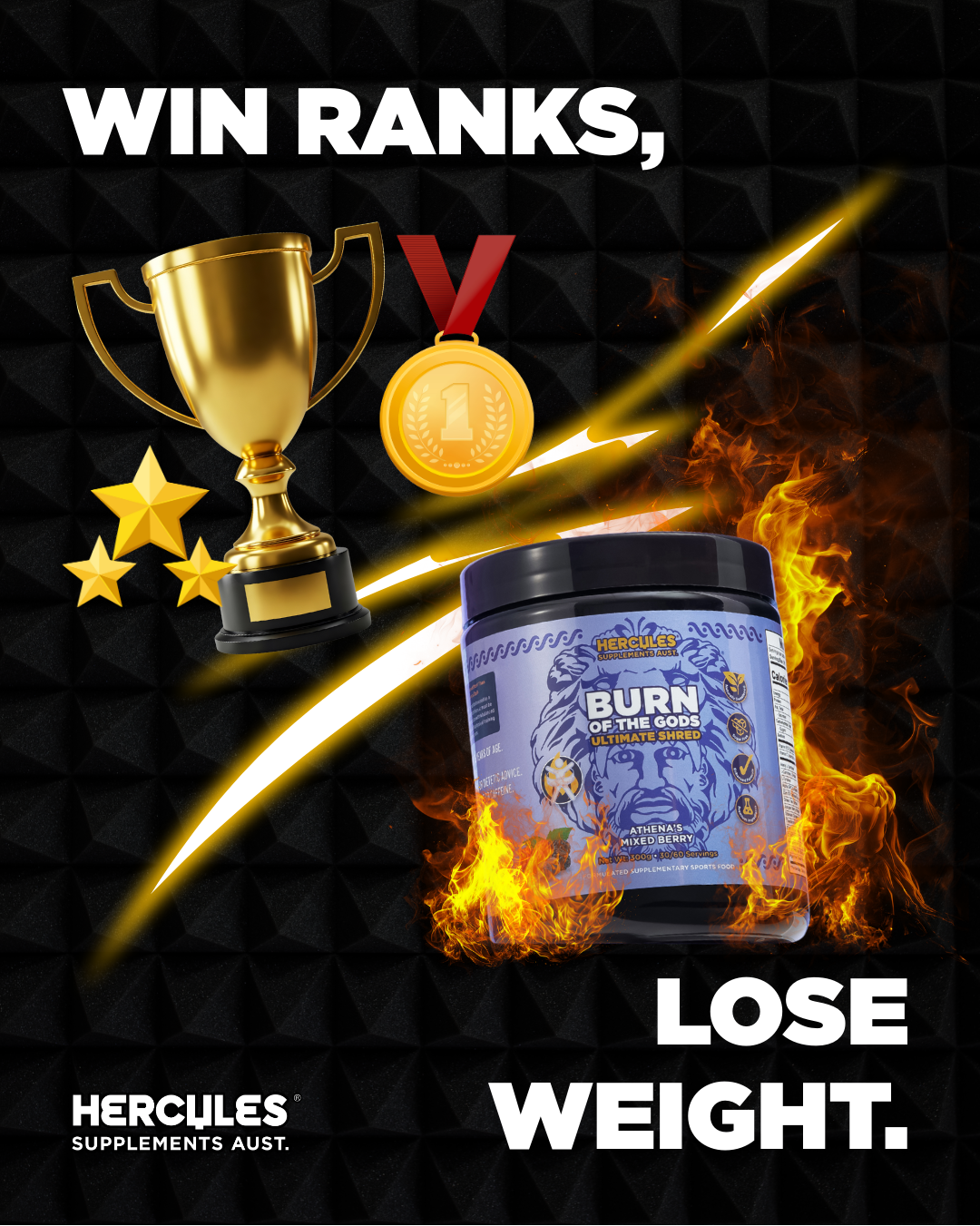 Hercules Supplements Aust Facebook ad