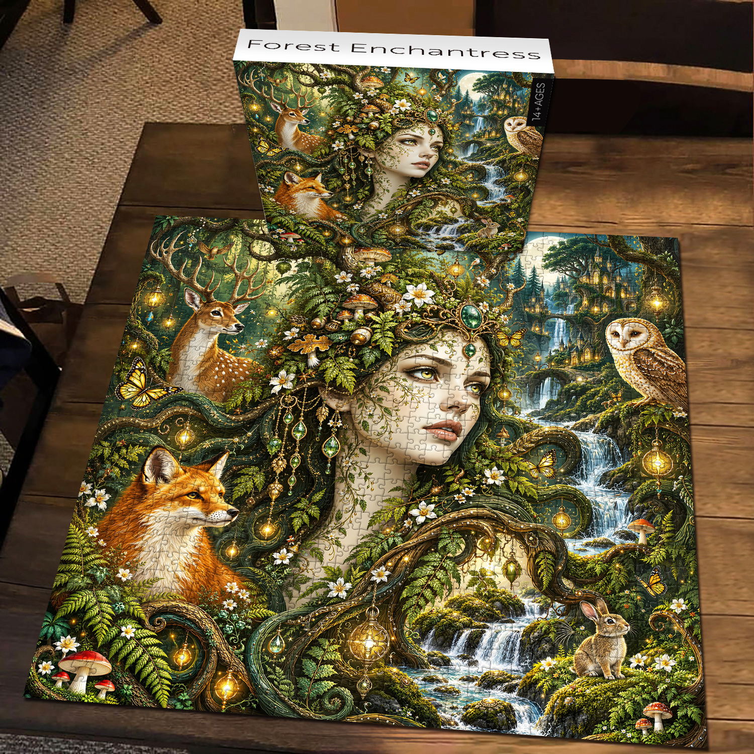 Bboldin Facebook ad: Forest Enchantress Jigsaw Puzzle 1000 Pieces