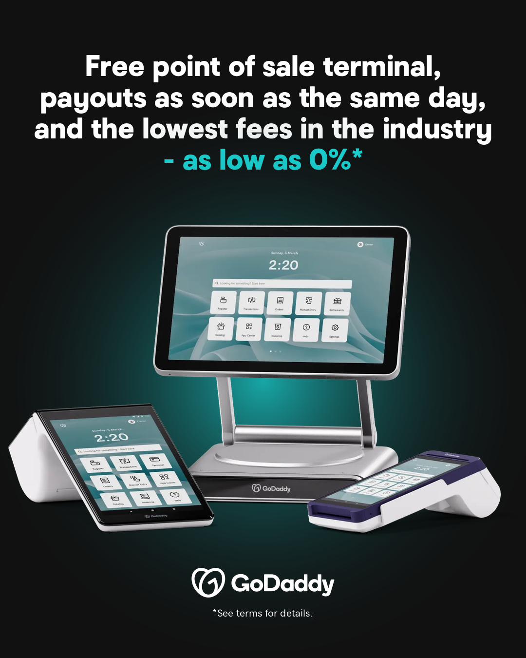 GoDaddy Facebook ad
