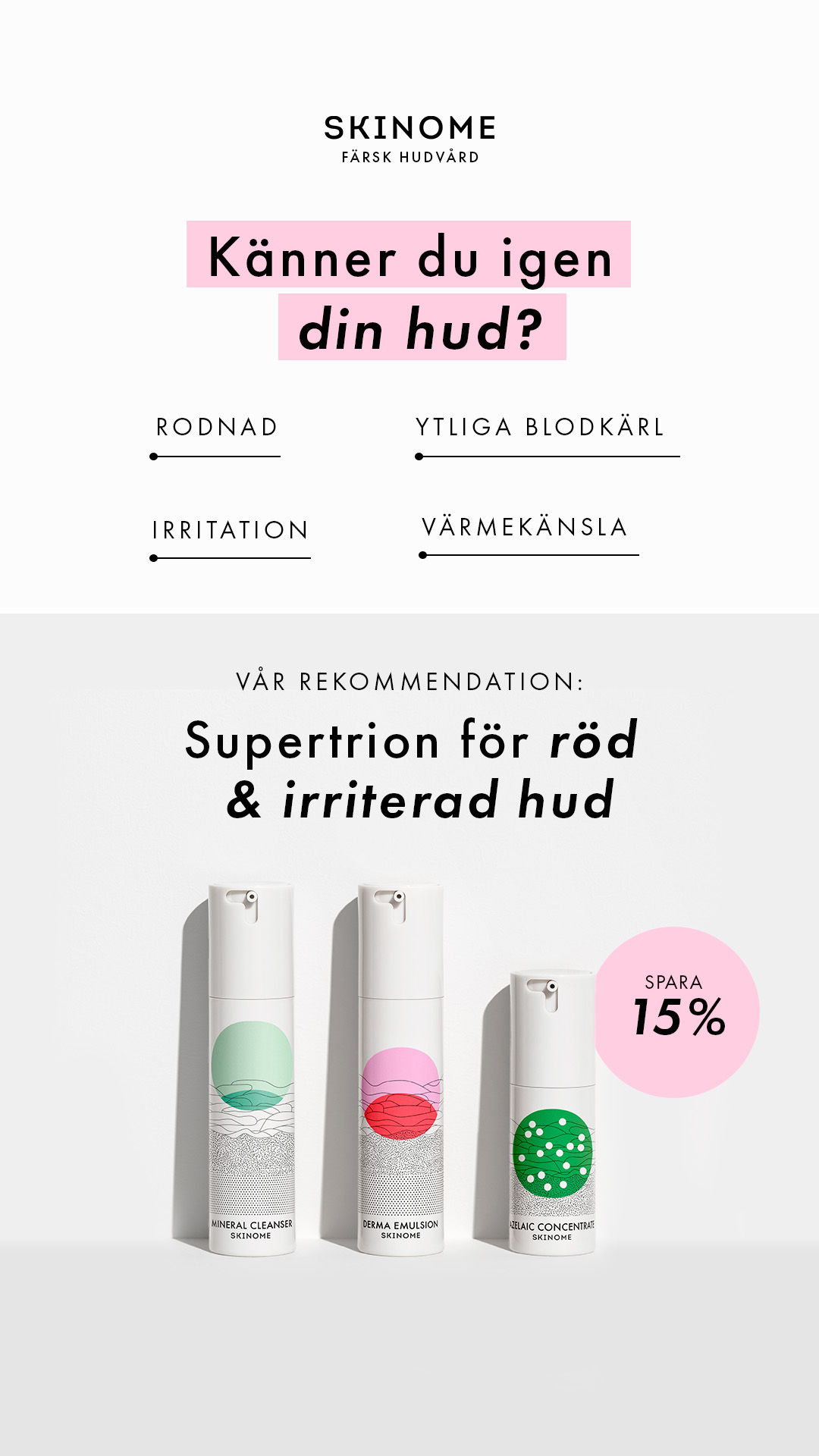 Skinome Facebook ad