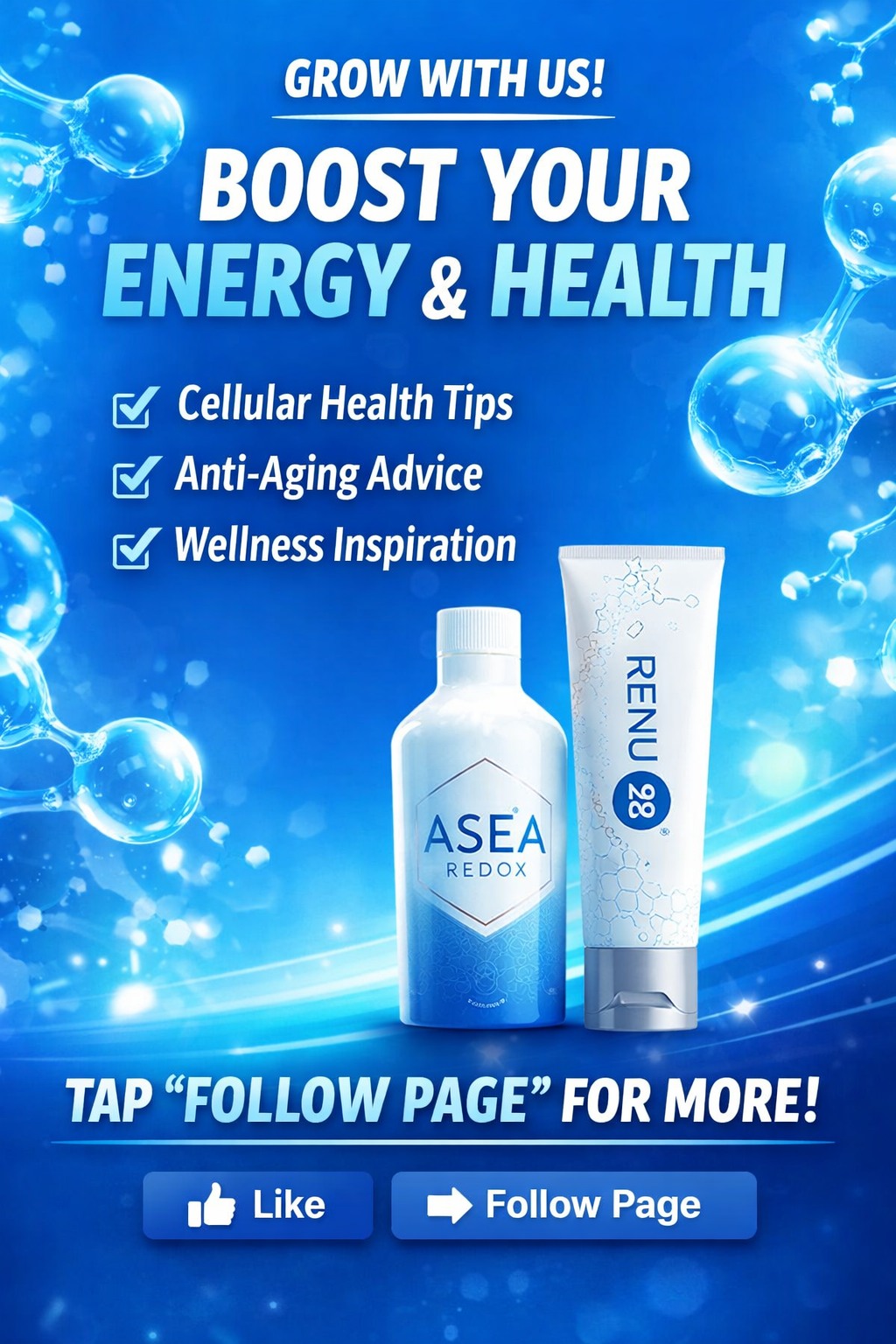 Better Health Through Redox Facebook ad: Shop Asea