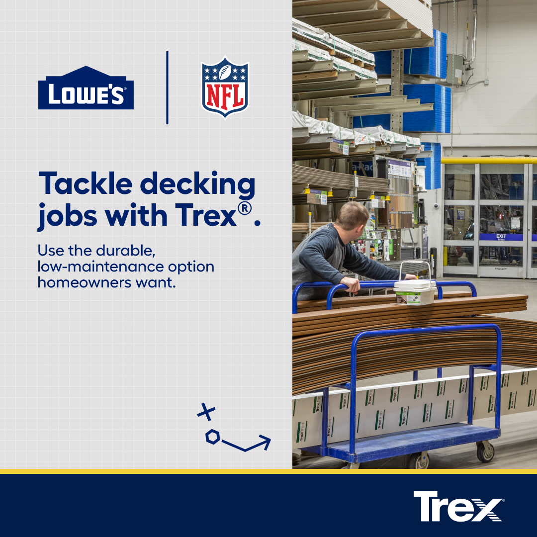 Lowe's Home Improvement Facebook ad: This football season, give homeowners the space they…