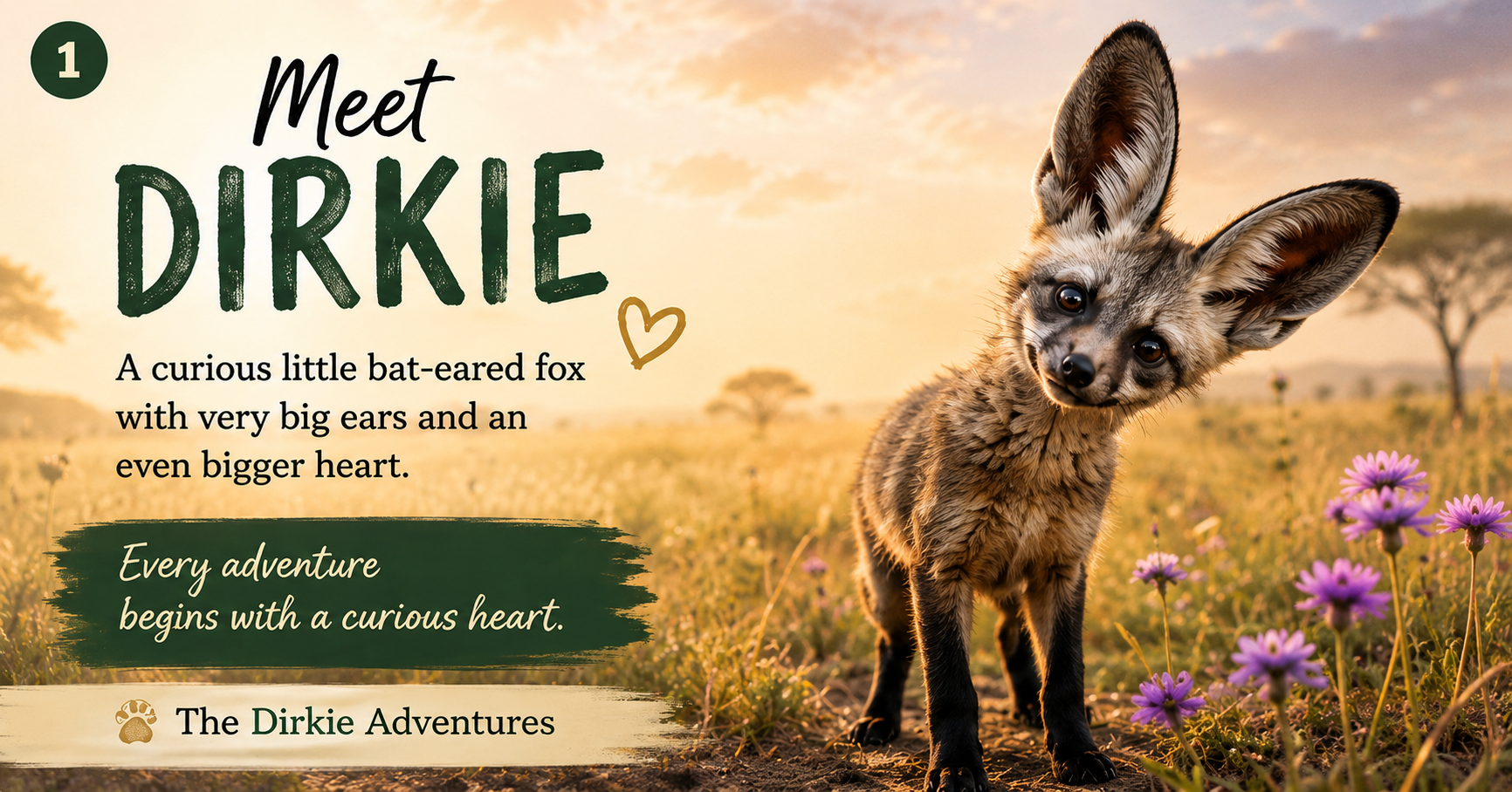 The Dirkie Adventures Facebook ad: Meet Dirkie, A Little Adventure from the African Veld