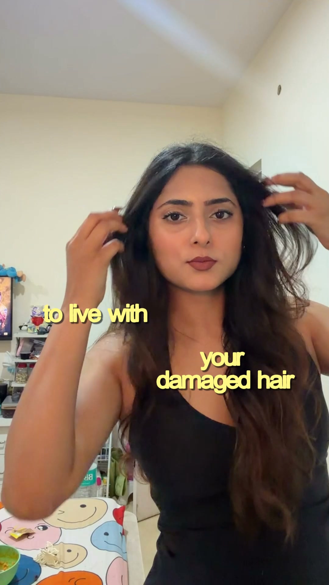 Sadhev Facebook ad: Control Frizz with Lightweight Formulation