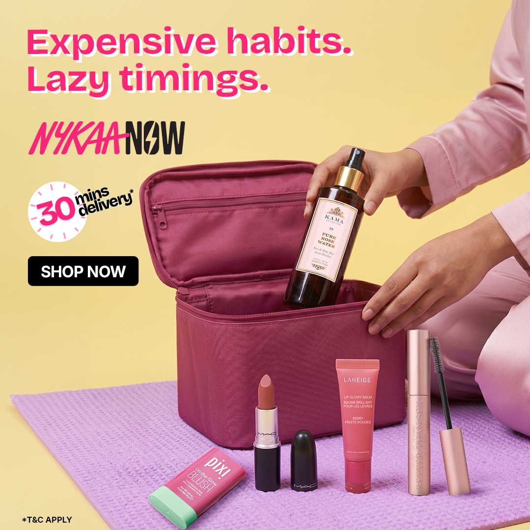 Nykaa Facebook ad: Deliveries Starting in 30 Minutes