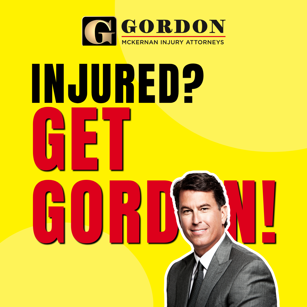 Gordon McKernan Injury Attorneys Facebook ad: FREE CASE REVIEW