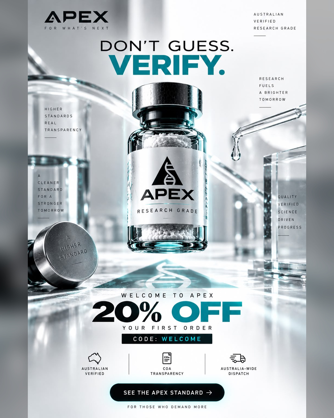 Apex Oz Facebook ad: 20% Off Site Wide