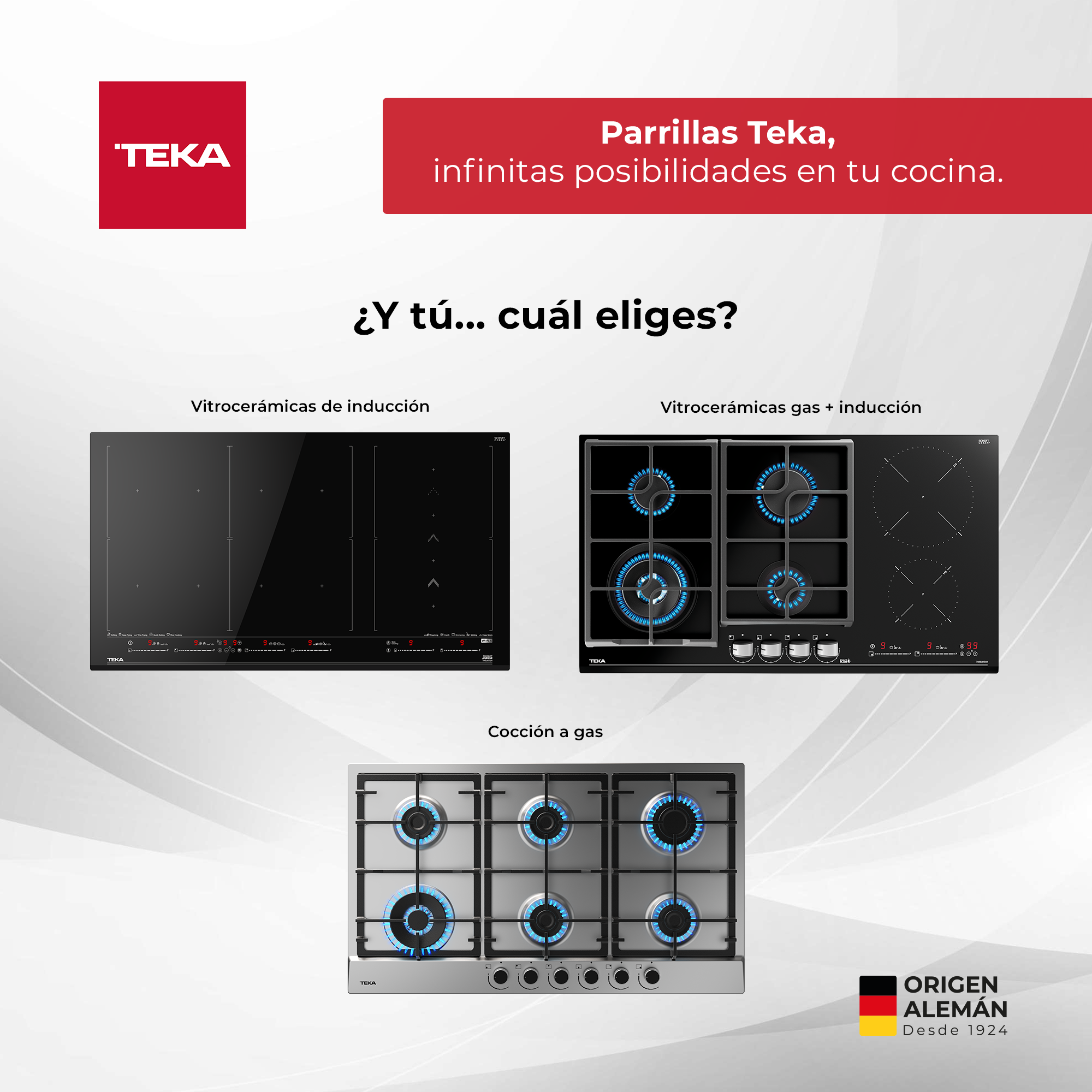 Teka Facebook ad: Una parrilla para cada forma de cocinar: híbrida…