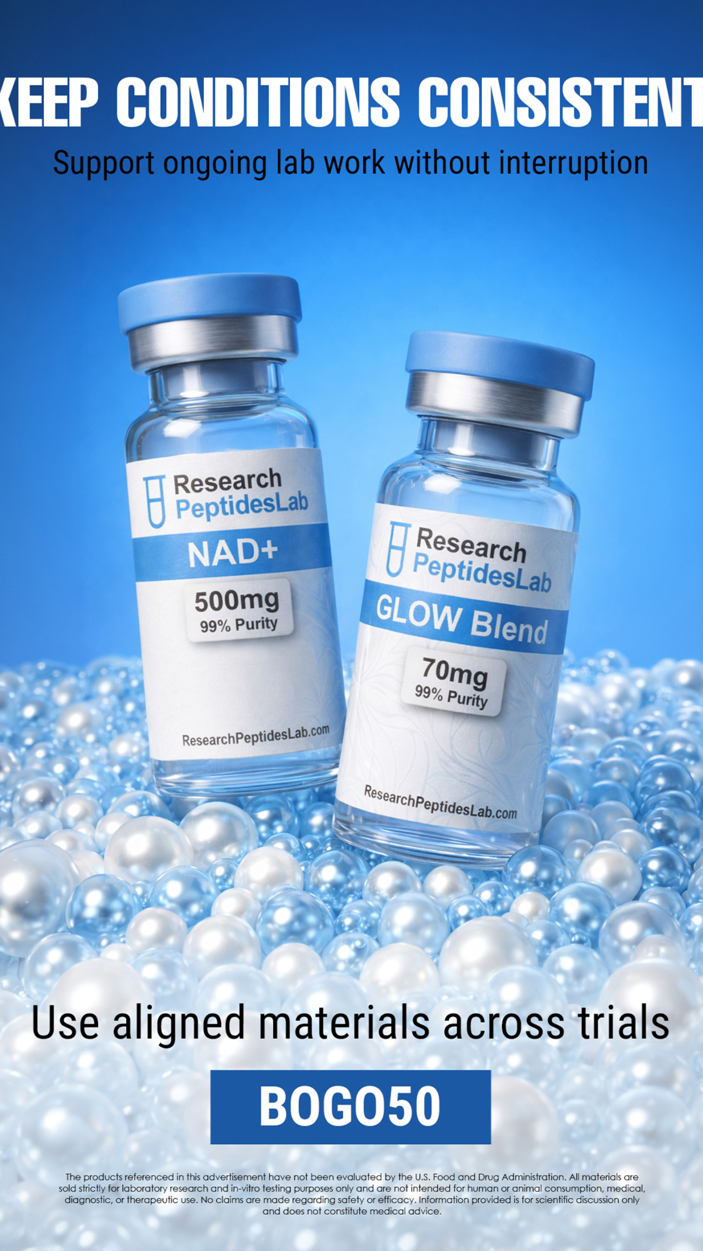 Research Peptides Lab Facebook ad