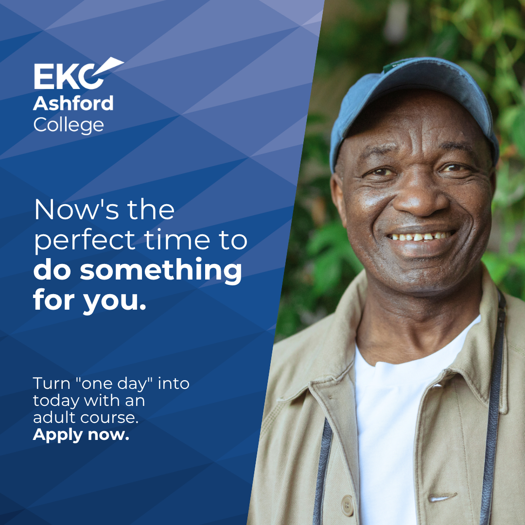 EKC Ashford College Facebook ad from Jul 31, 2026