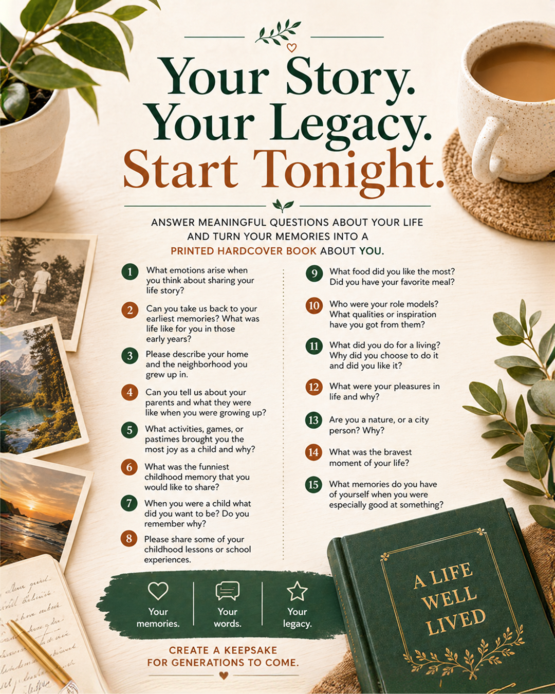Memowrite Facebook ad