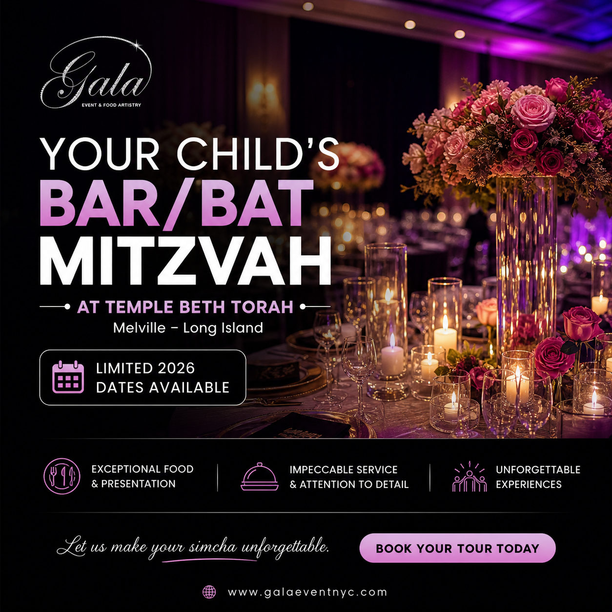 Gala Event & Food Artistry Facebook ad