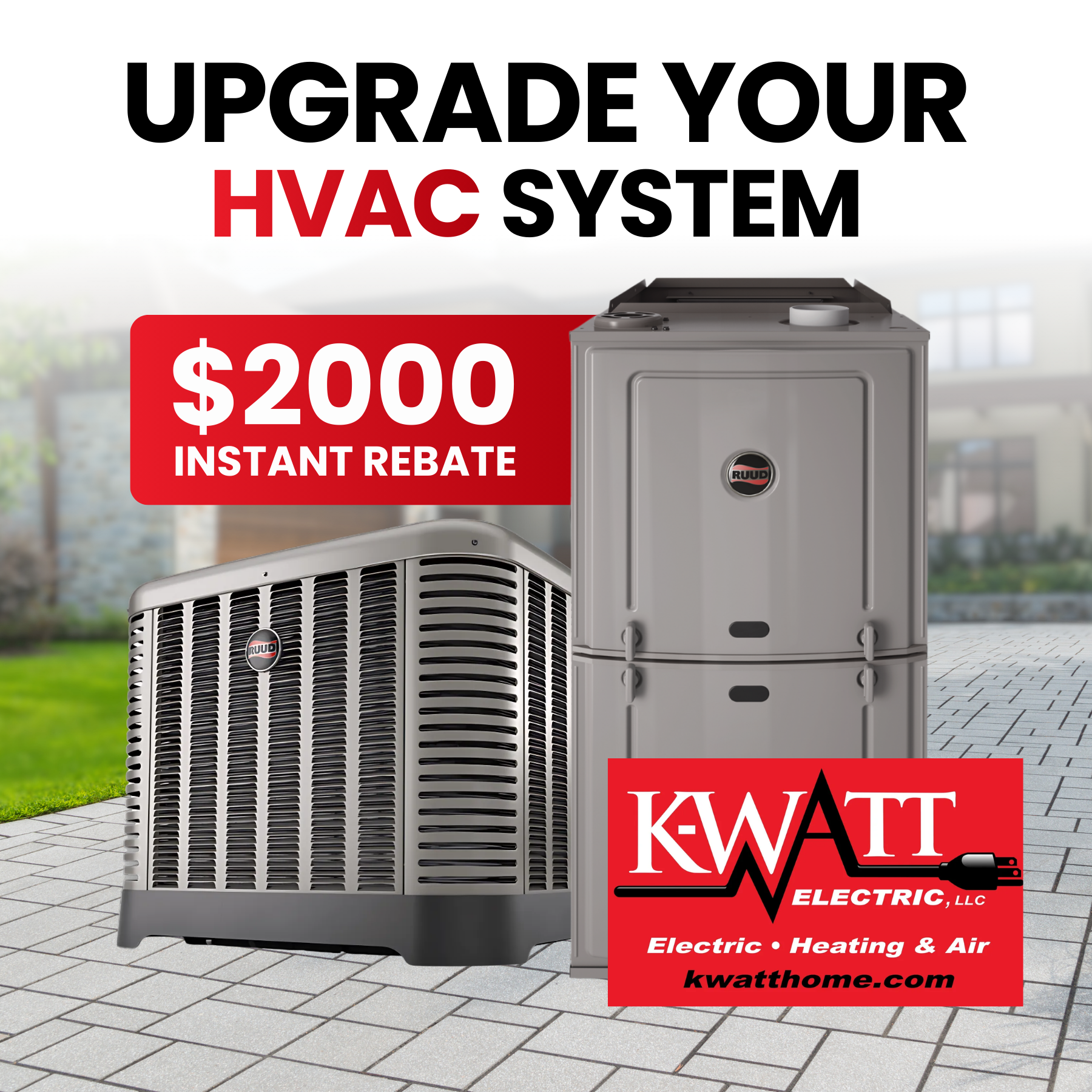 Kwatt Electric, Heating and Air Conditioning Facebook ad