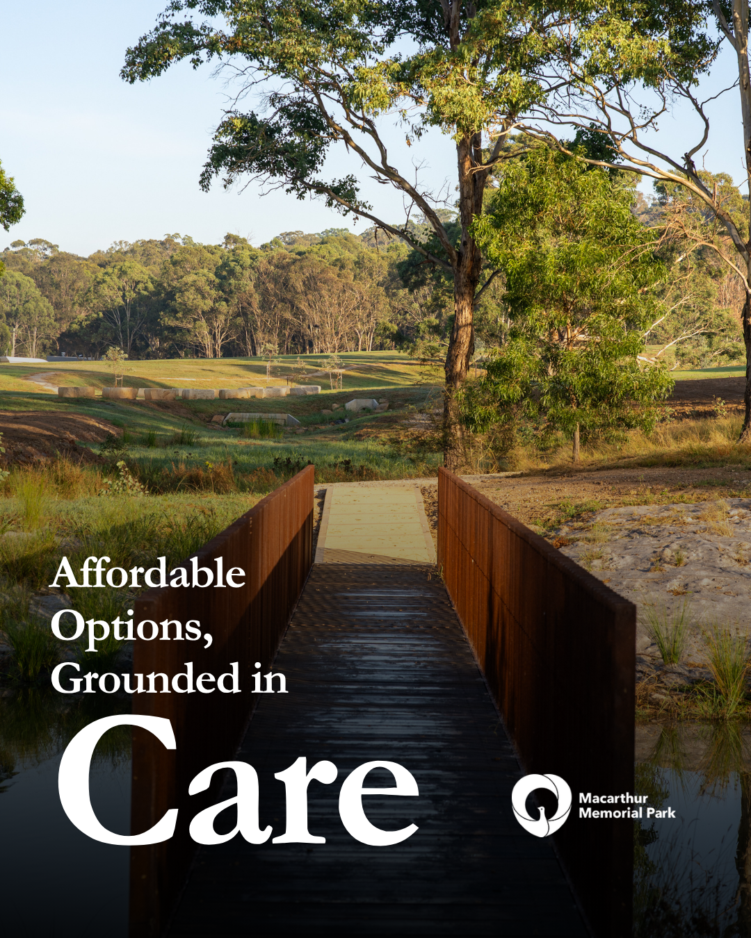 Macarthur Memorial Park Facebook ad: Affordable Options, Grounded in Care