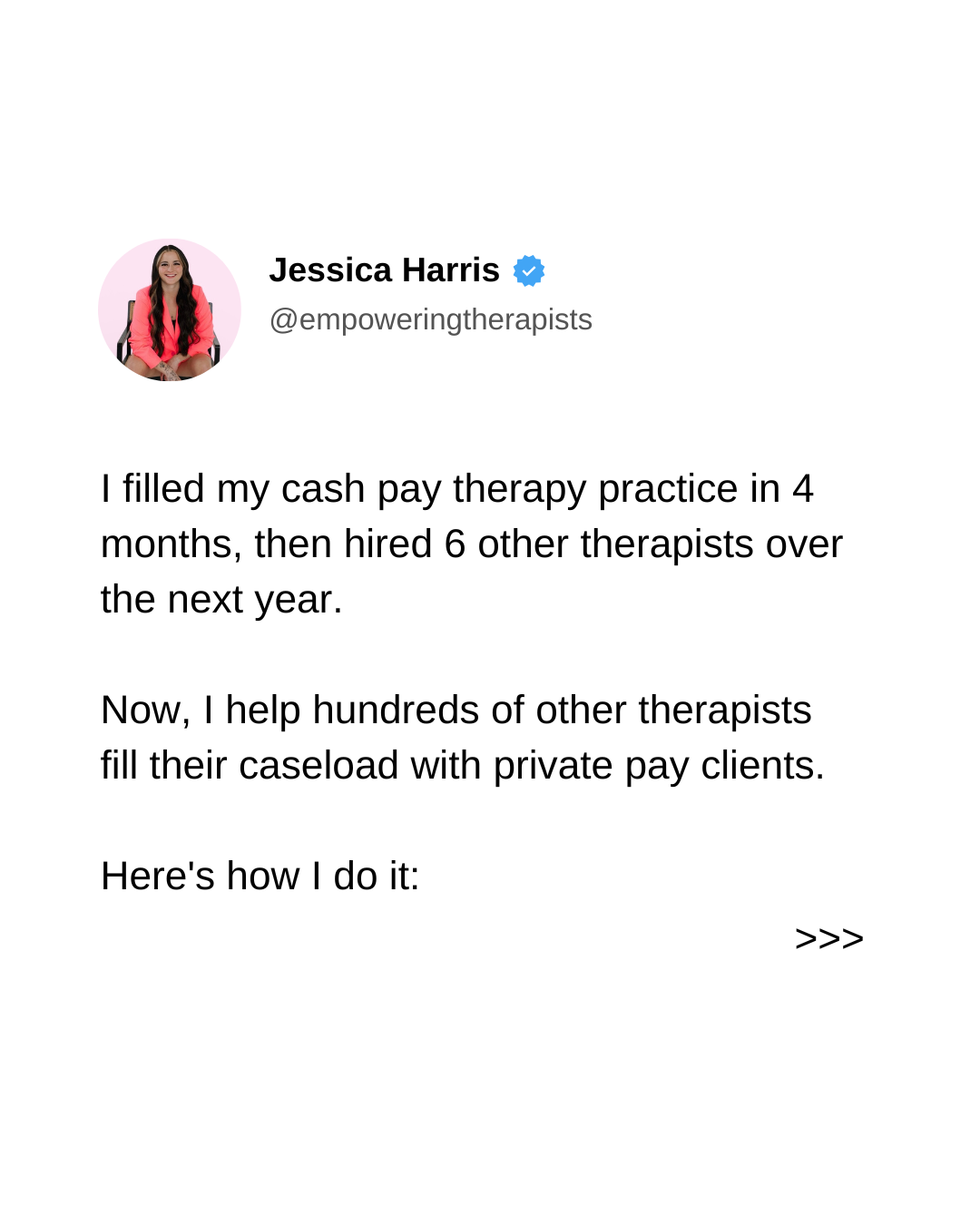Empowering Therapists: Get Full with Private Pay Clients Facebook ad