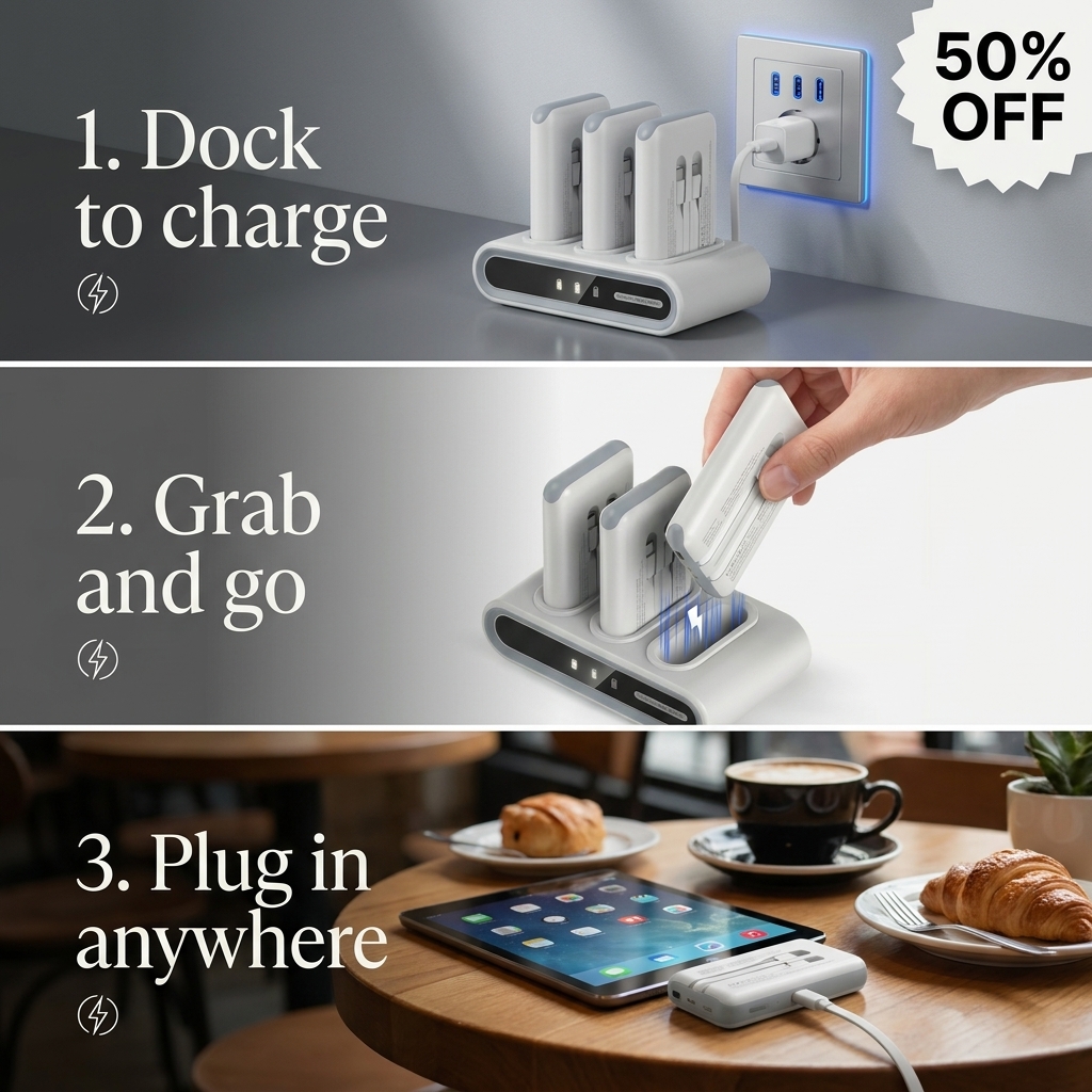 Kikinana Facebook ad: 3-Pack Power Bank Station