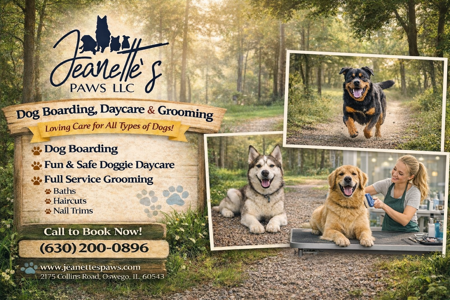 Jeanette's PAWS LLC Facebook ad
