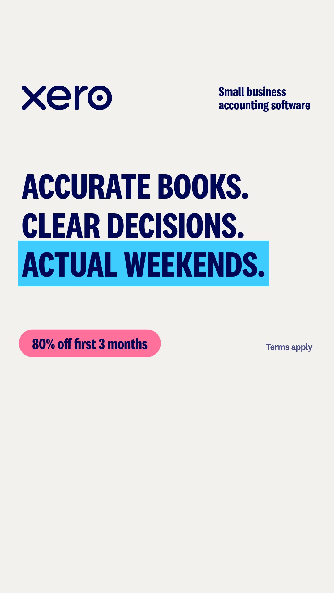 Xero Facebook ad