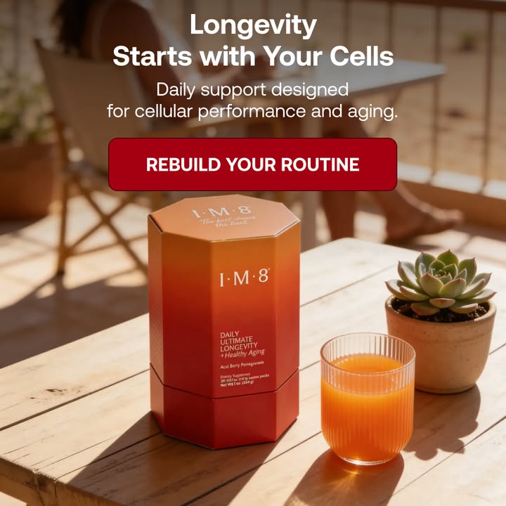 IM8 Global Facebook ad: Longevity Starts at the Cellular Level