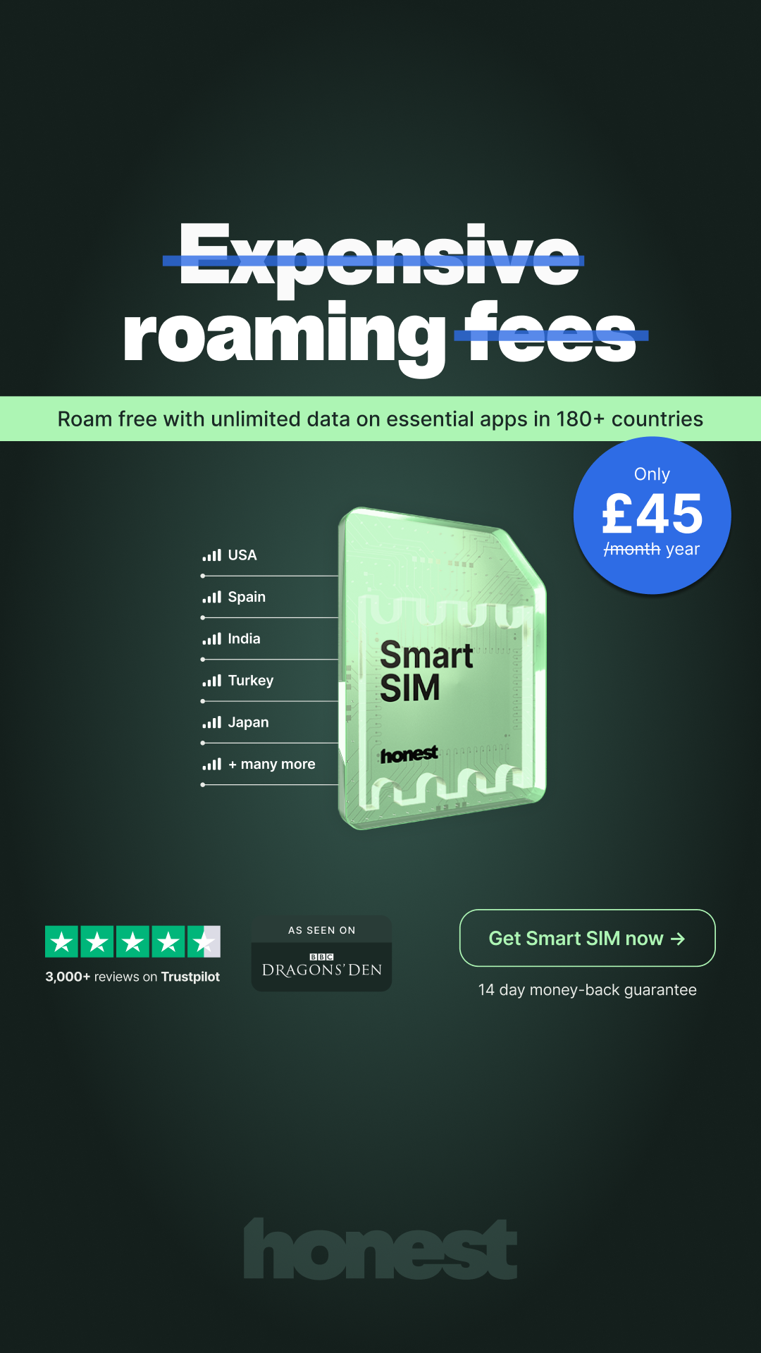 Honest Mobile Facebook ad