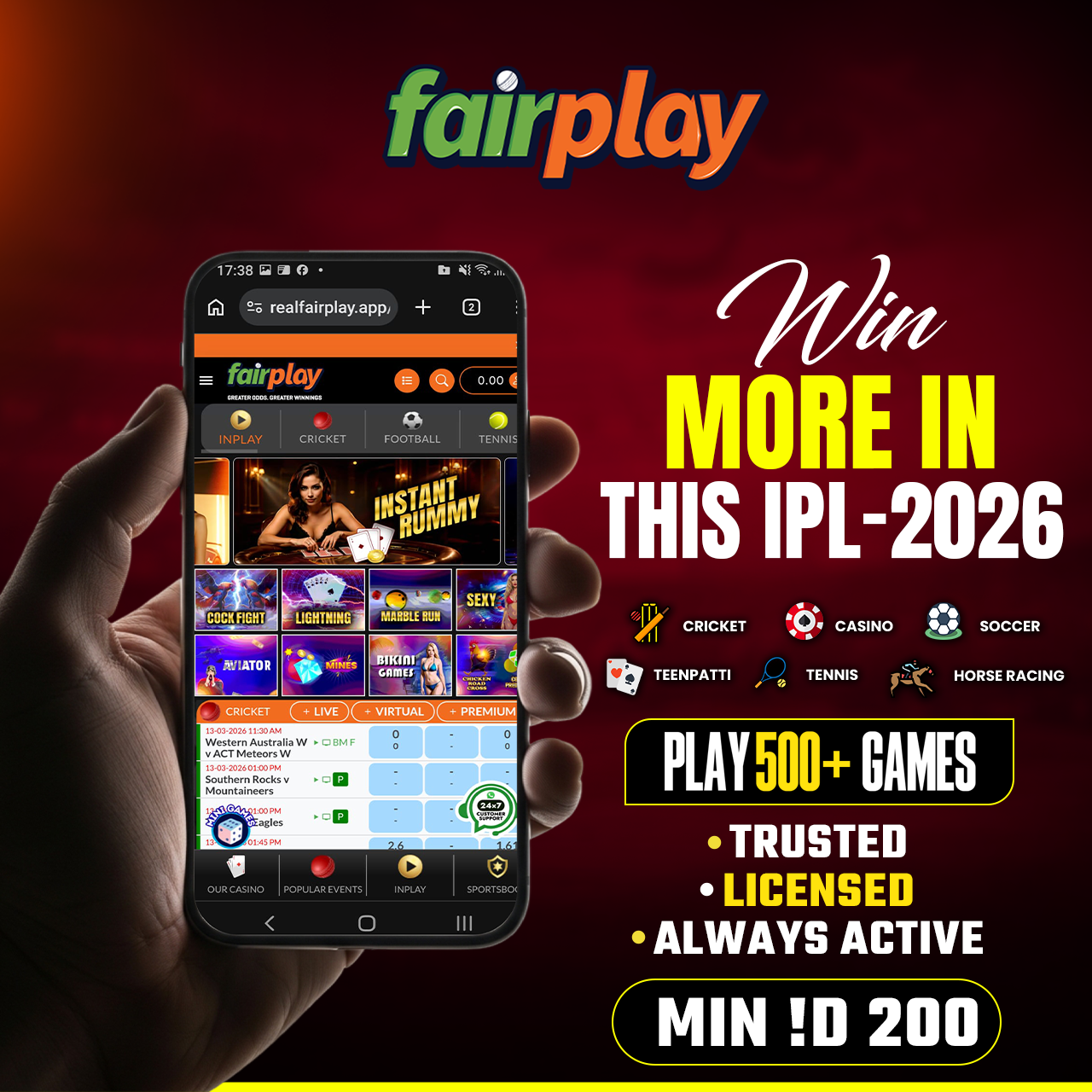 Fairplay.in Facebook ad: Index