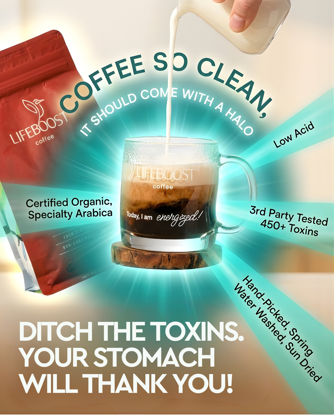 Lifeboost Coffee Facebook ad