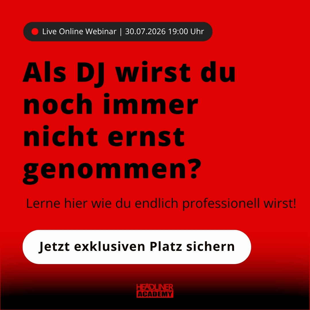 Headliner Academy Facebook ad: Warum viele DJs zu wenig verdienen