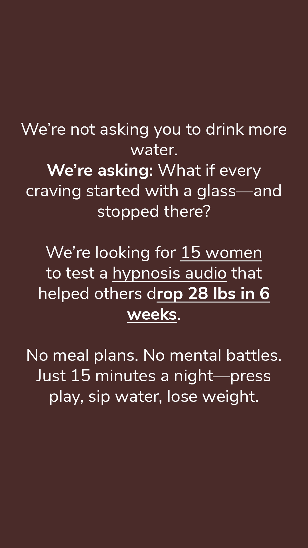 Hypnotherapist Dr. Nicole Green Facebook ad