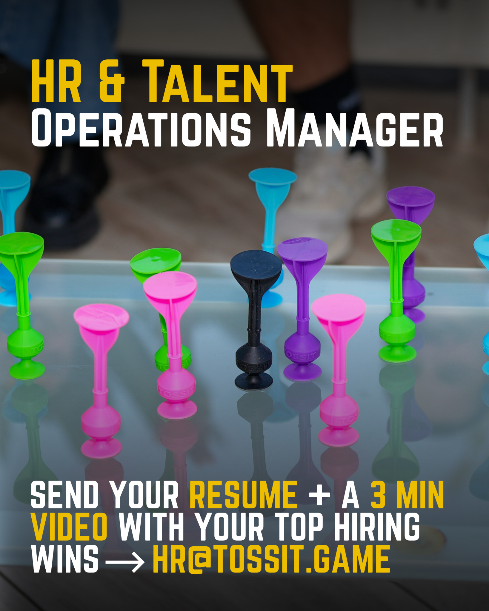 Tossit Facebook ad: - Find the unicorns. Build the team. Keep us moving (HR…