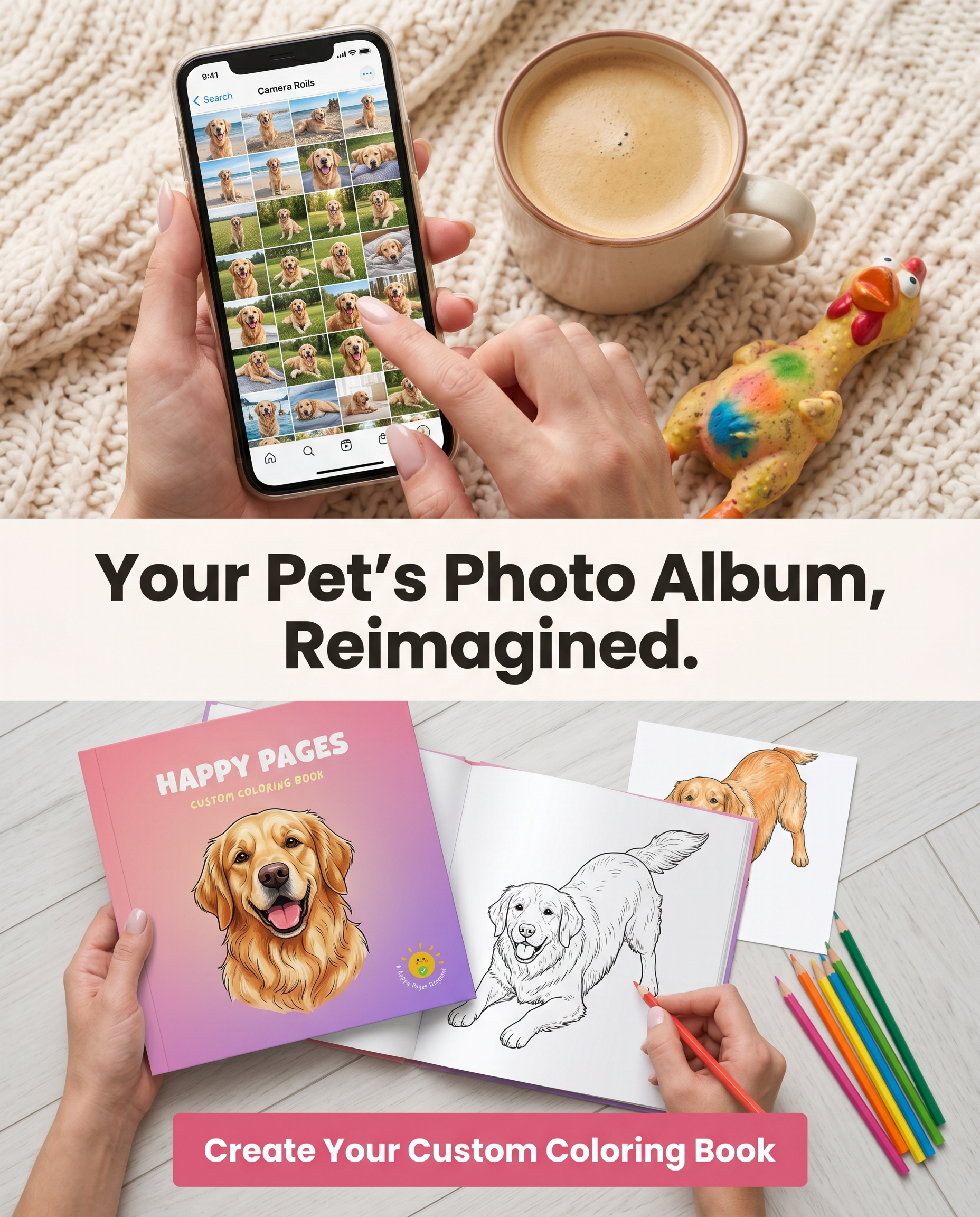 Happy Pages Facebook ad