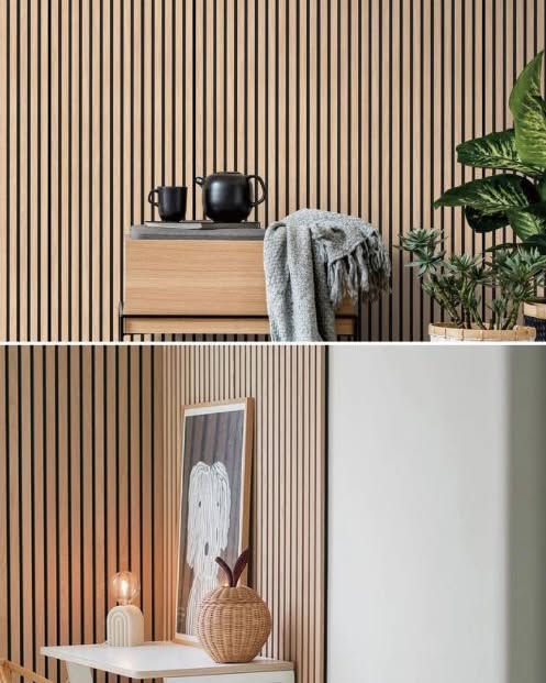 Jin Cz Facebook ad: LOW PRICE! Modern Wood Acoustic Wall Panels (2' × 9.5')